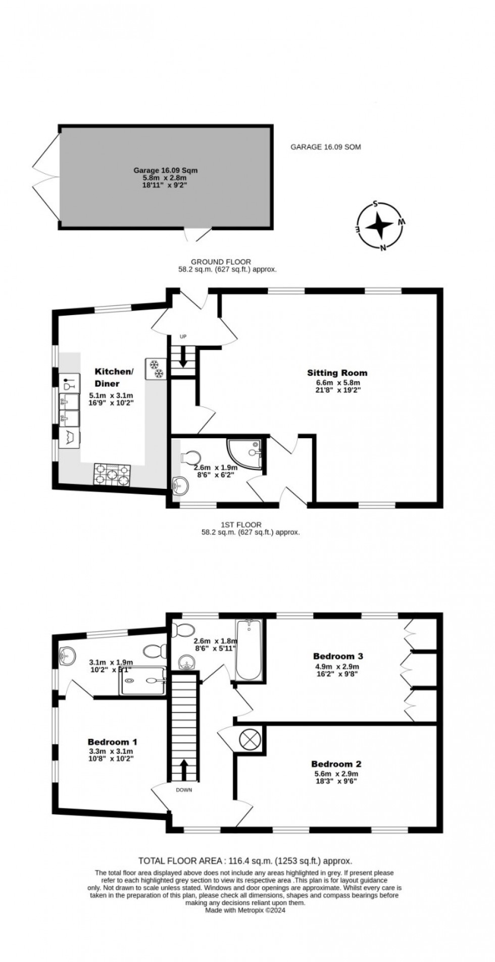 Floorplan for Deal, Kent