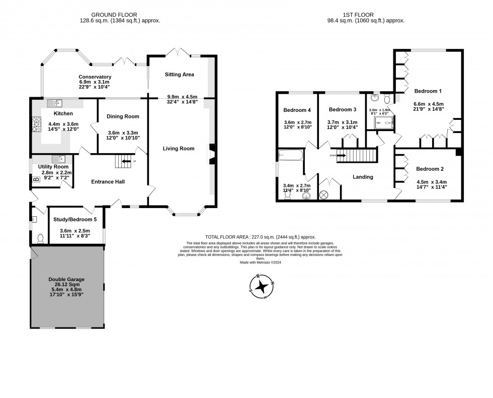 Floorplan for St Margarets Bay, Dover, Kent