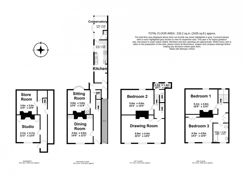 Floorplan for Deal, Kent