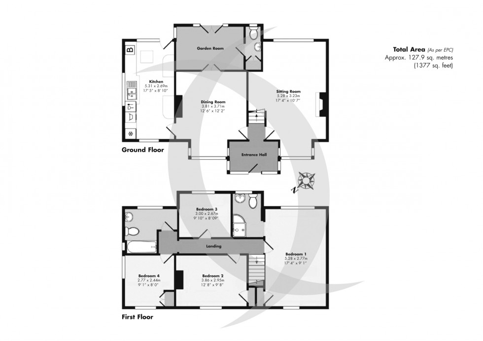 Floorplan for Ringwould, Deal, Kent