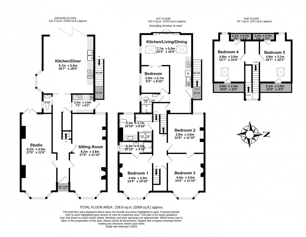 Floorplan for Blenheim Road, Deal