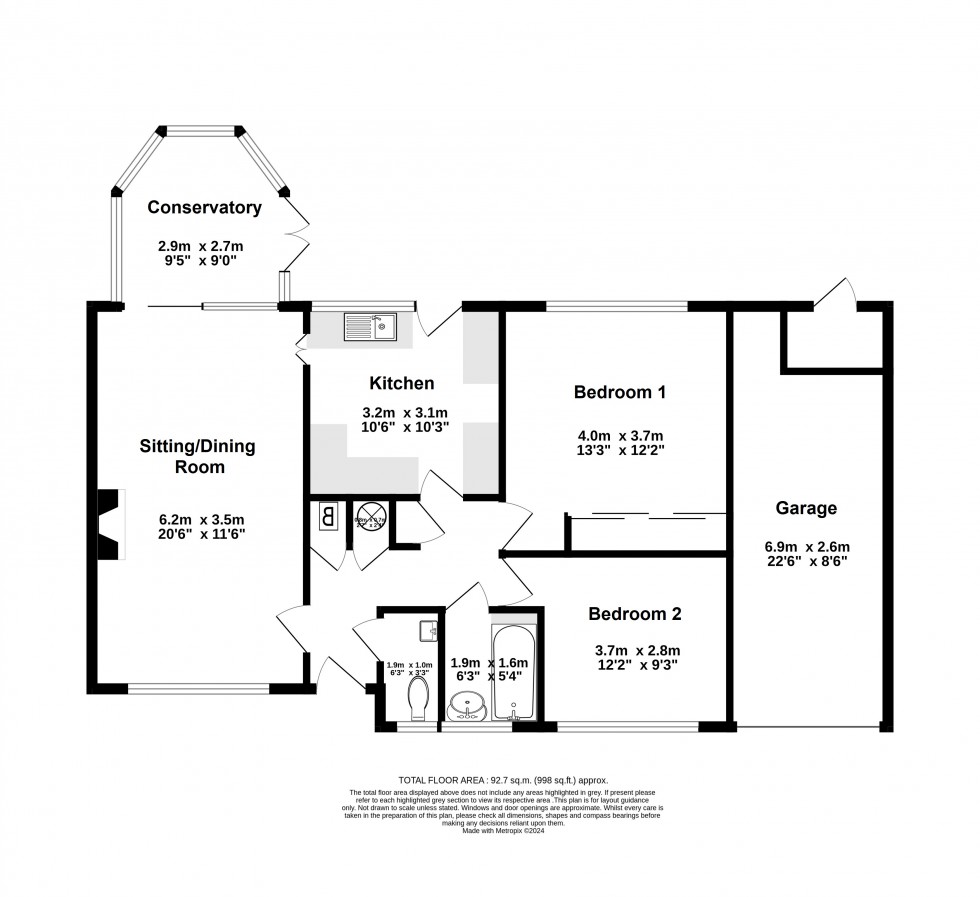 Floorplan for Walmer, Deal, Kent