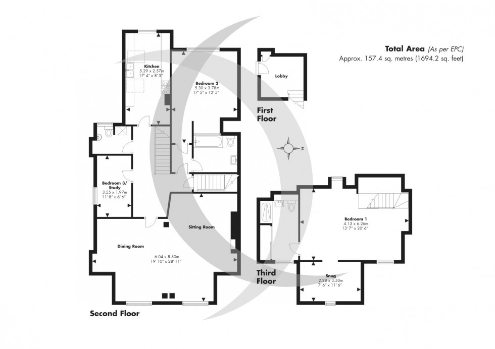 Floorplan for Walmer, Deal