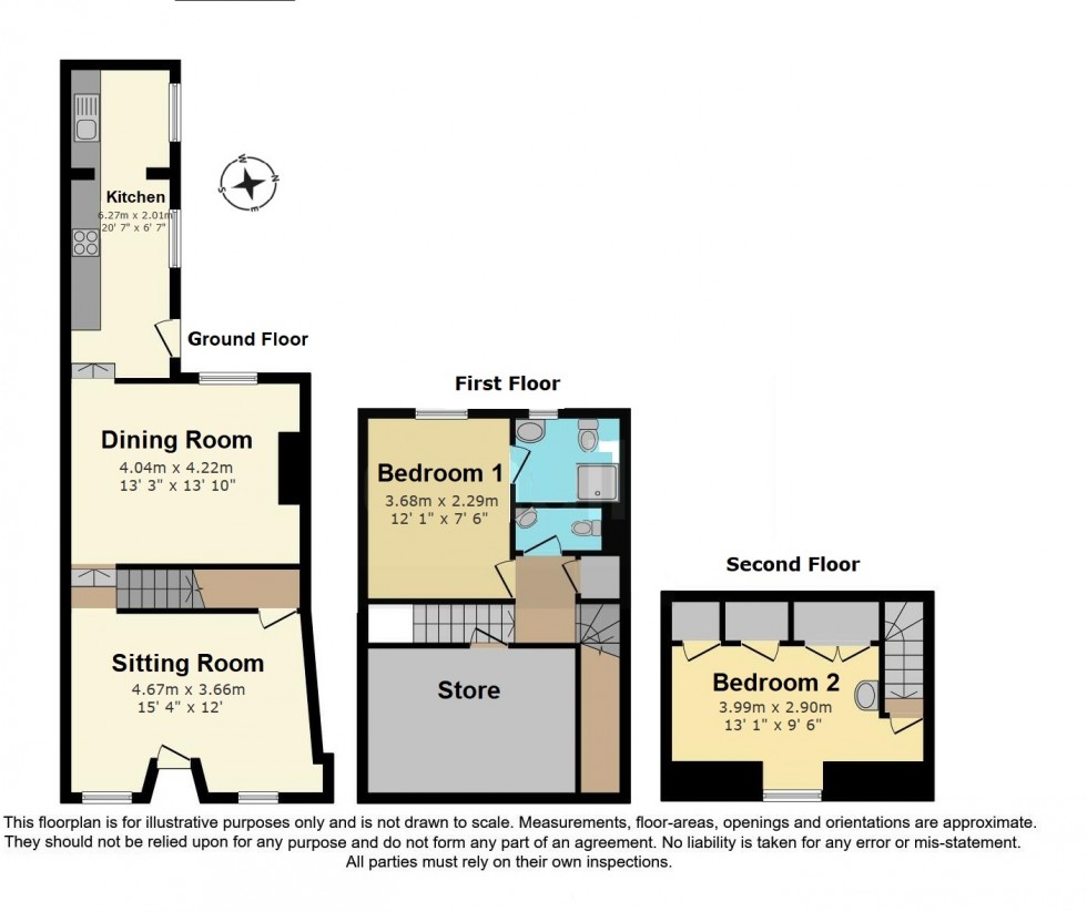 Floorplan for Deal, Kent