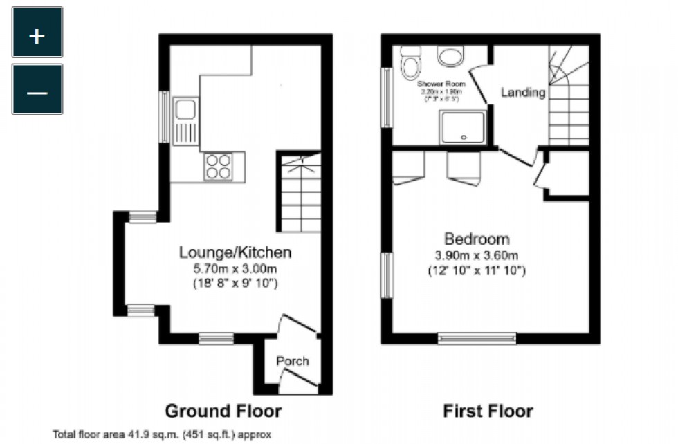 Floorplan for Deal, Kent