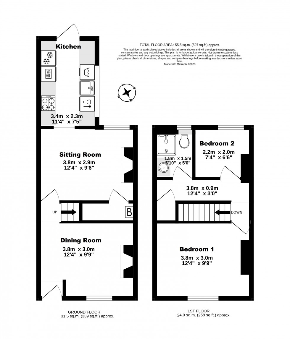 Floorplan for Walmer, Deal