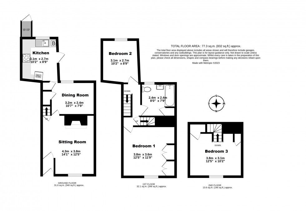 Floorplan for Deal, Kent