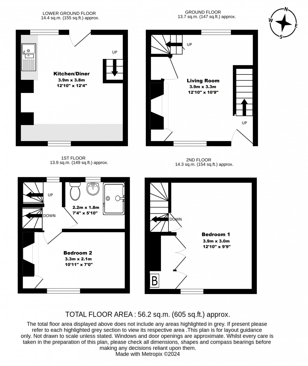 Floorplan for Deal, Kent