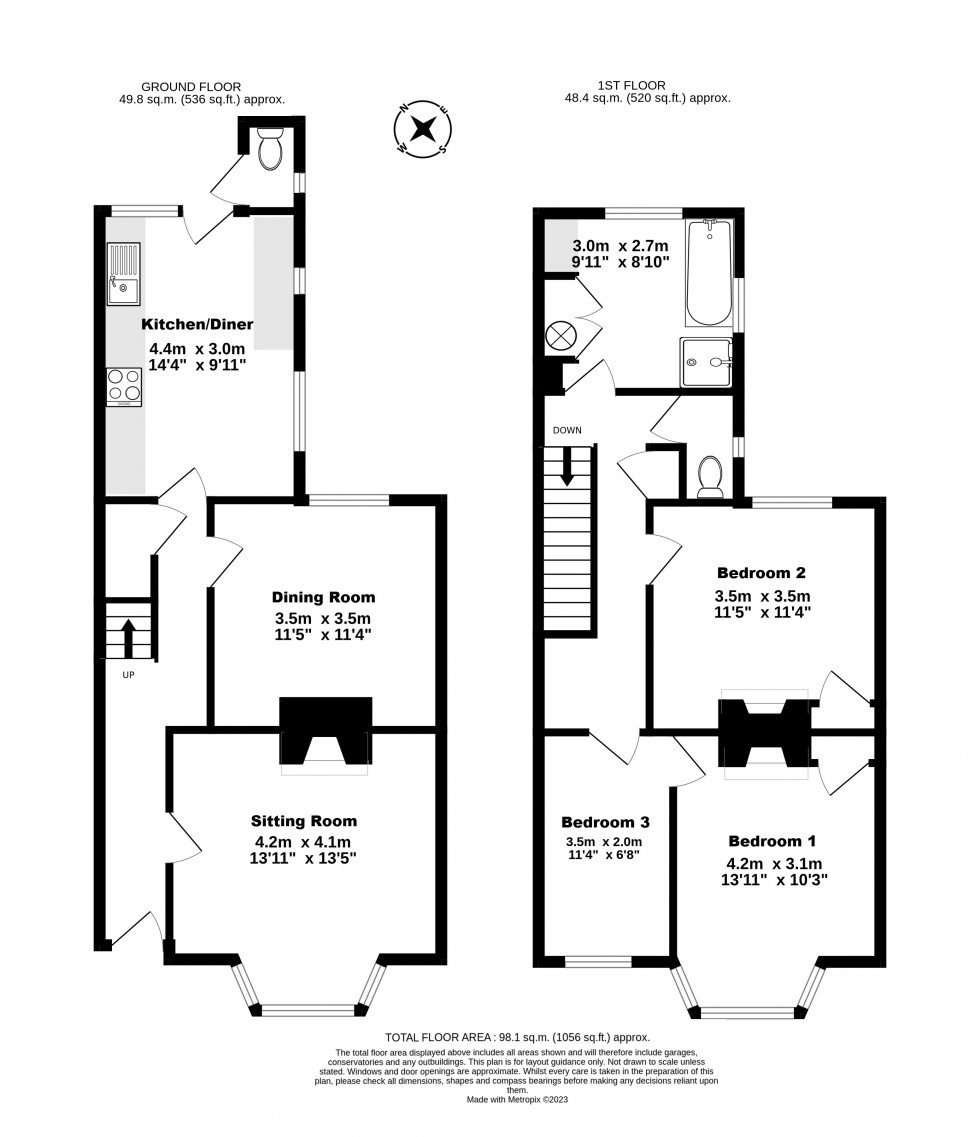 Floorplan for Deal, Kent