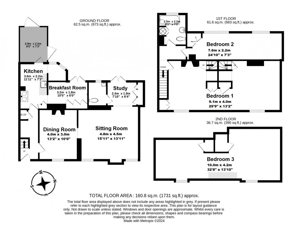 Floorplan for Deal, Kent