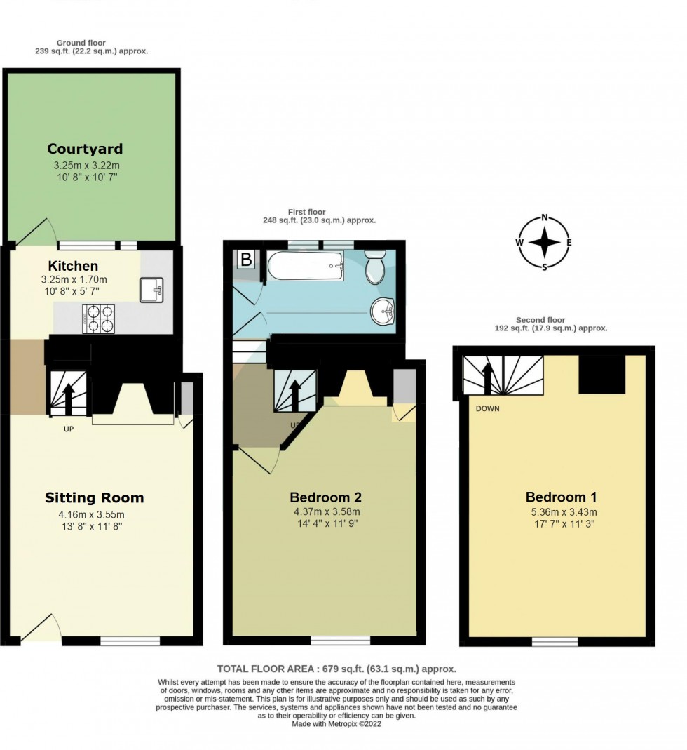 Floorplan for Deal, Kent