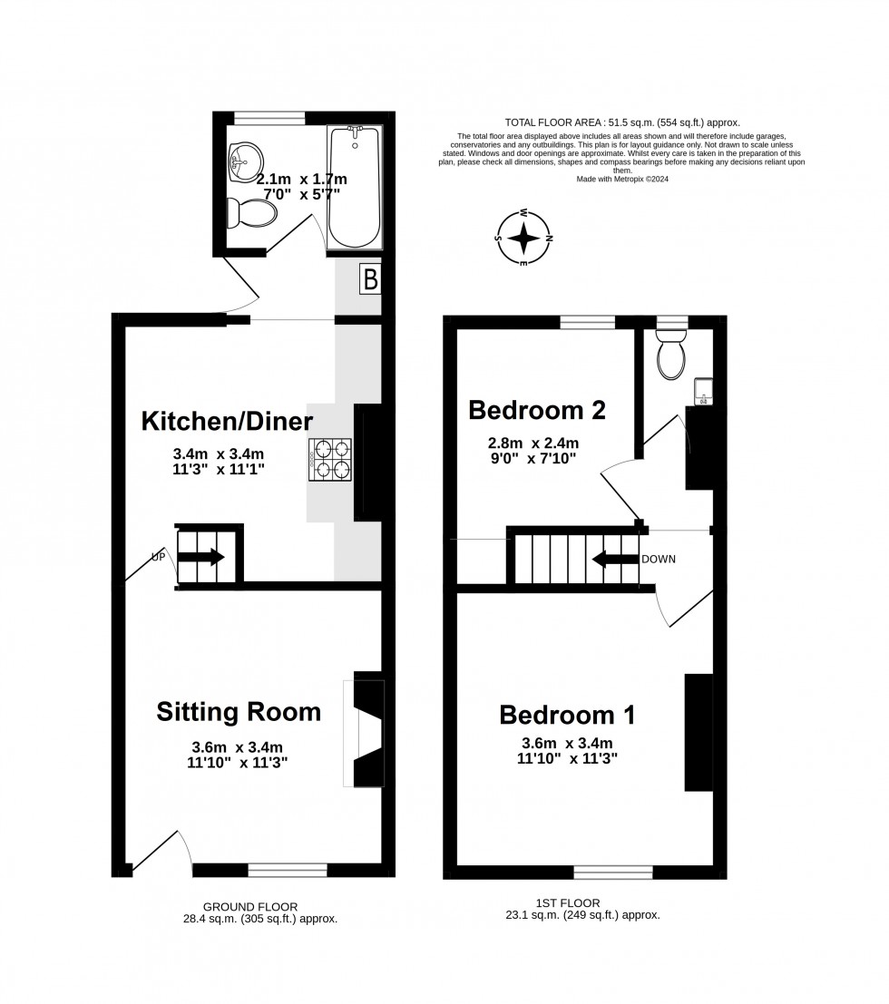 Floorplan for Walmer, Deal