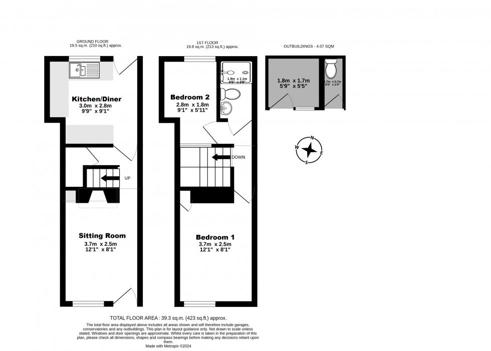 Floorplan for Deal, Kent