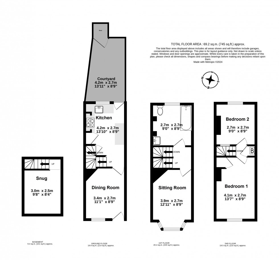 Floorplan for Deal, Kent