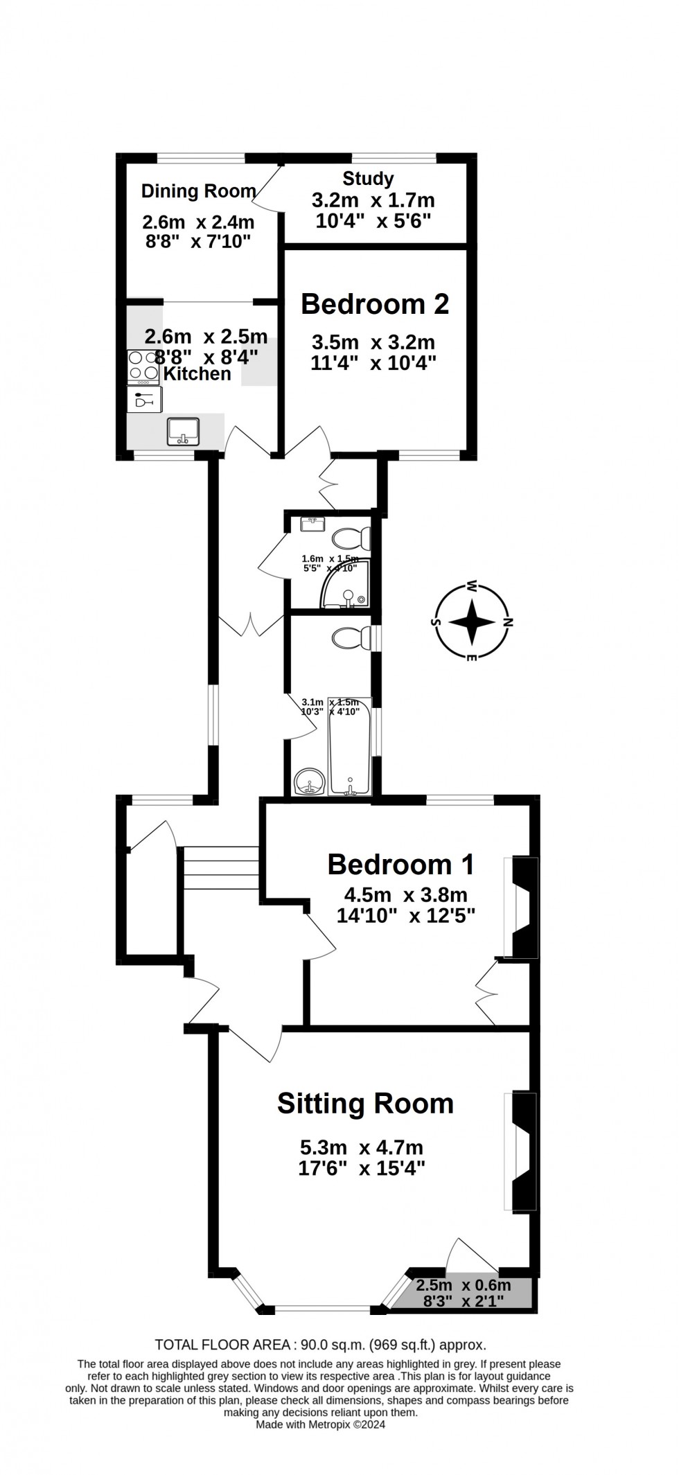 Floorplan for Deal, Kent