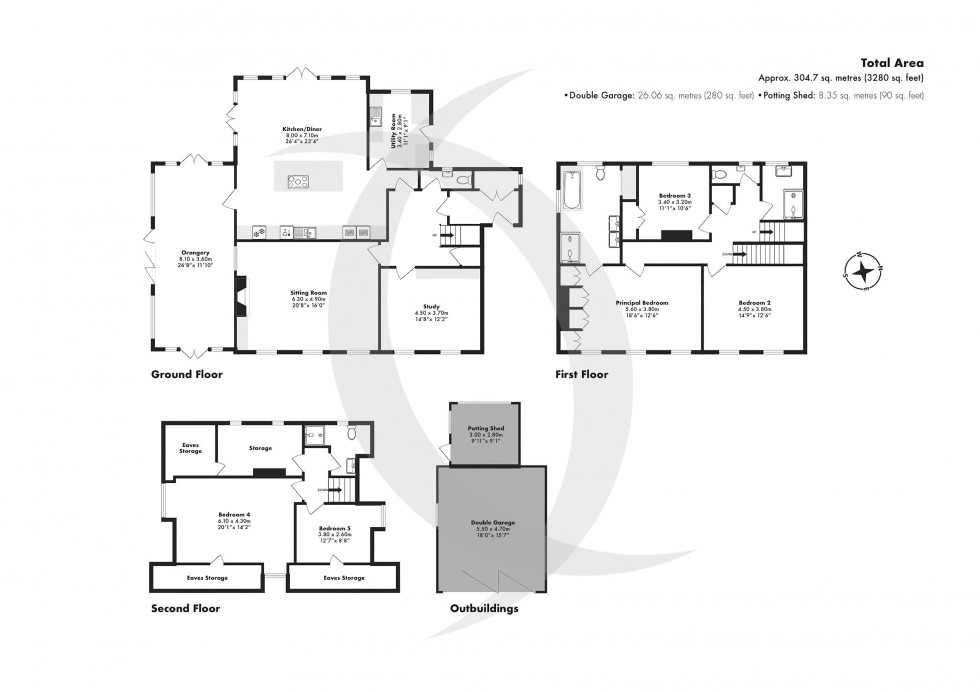 Floorplan for Walmer, Deal, Kent