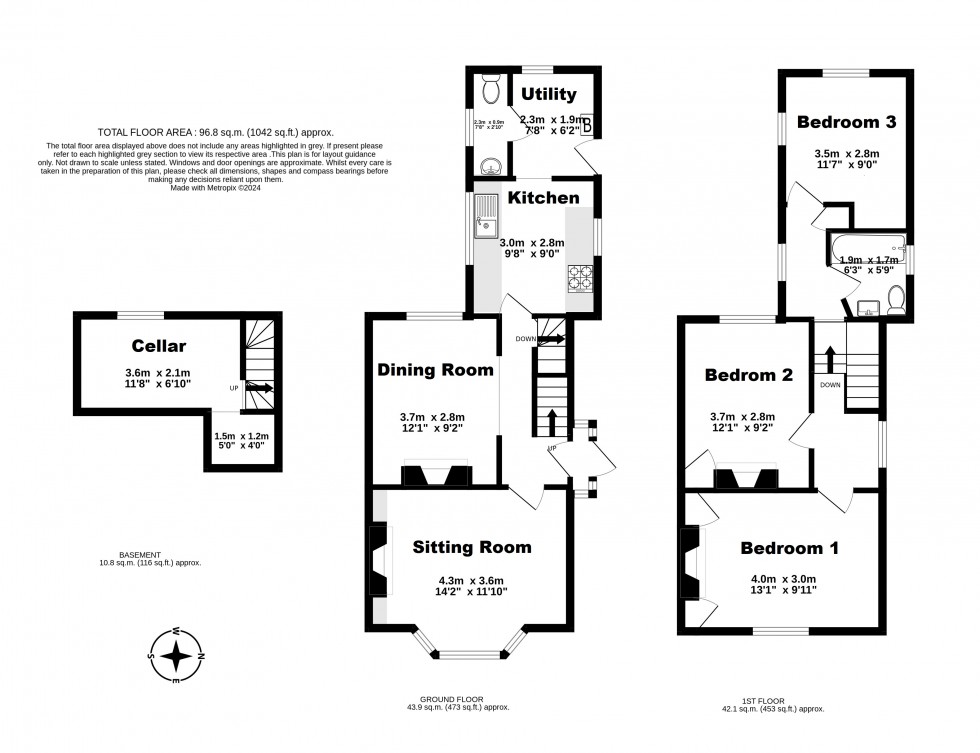 Floorplan for Deal, Kent