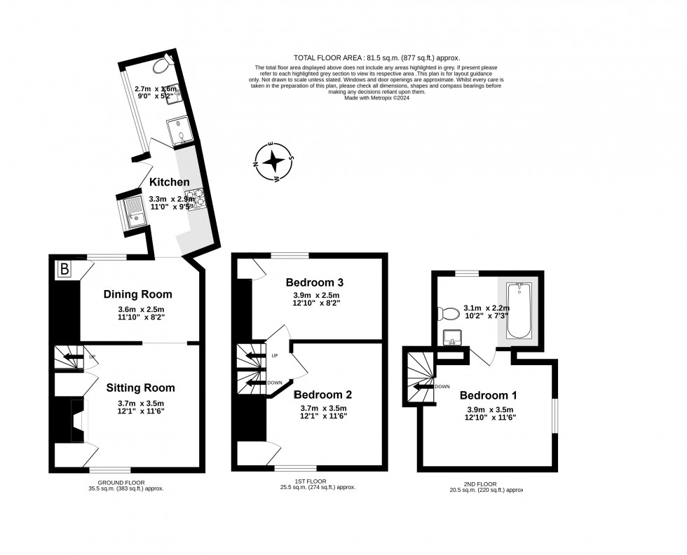 Floorplan for Deal, Kent