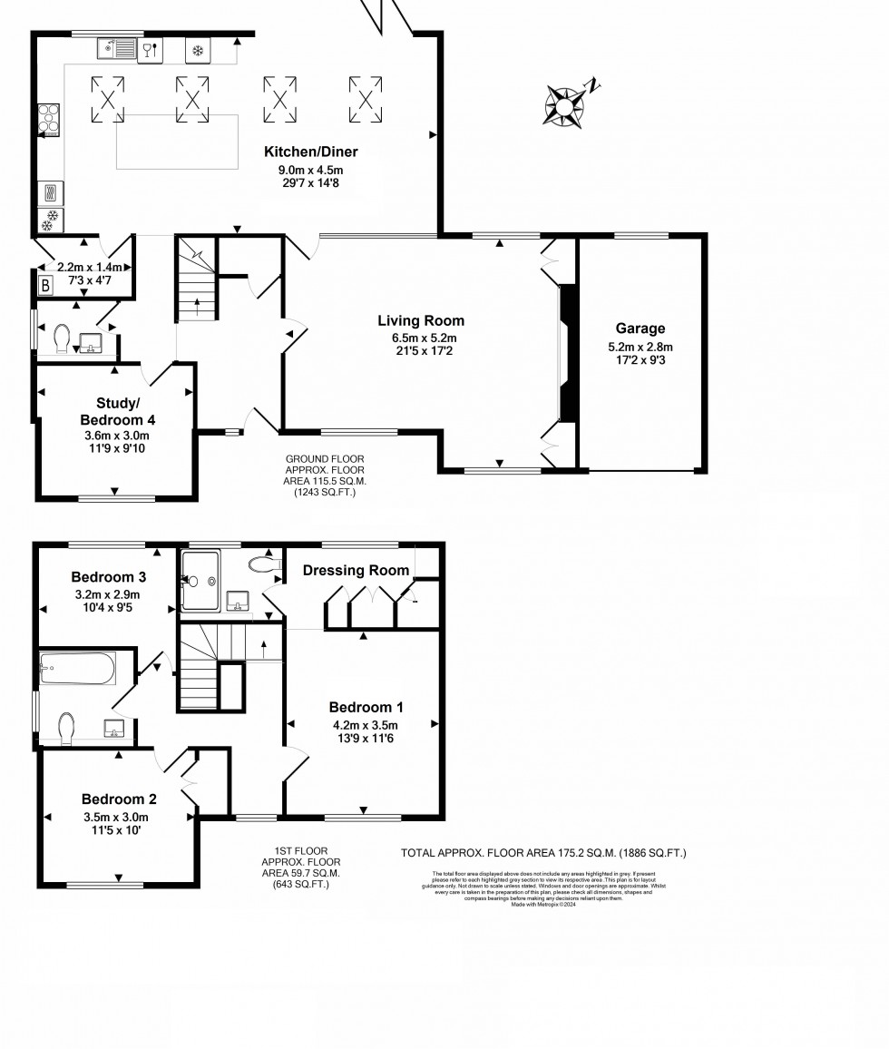 Floorplan for Walmer, Deal