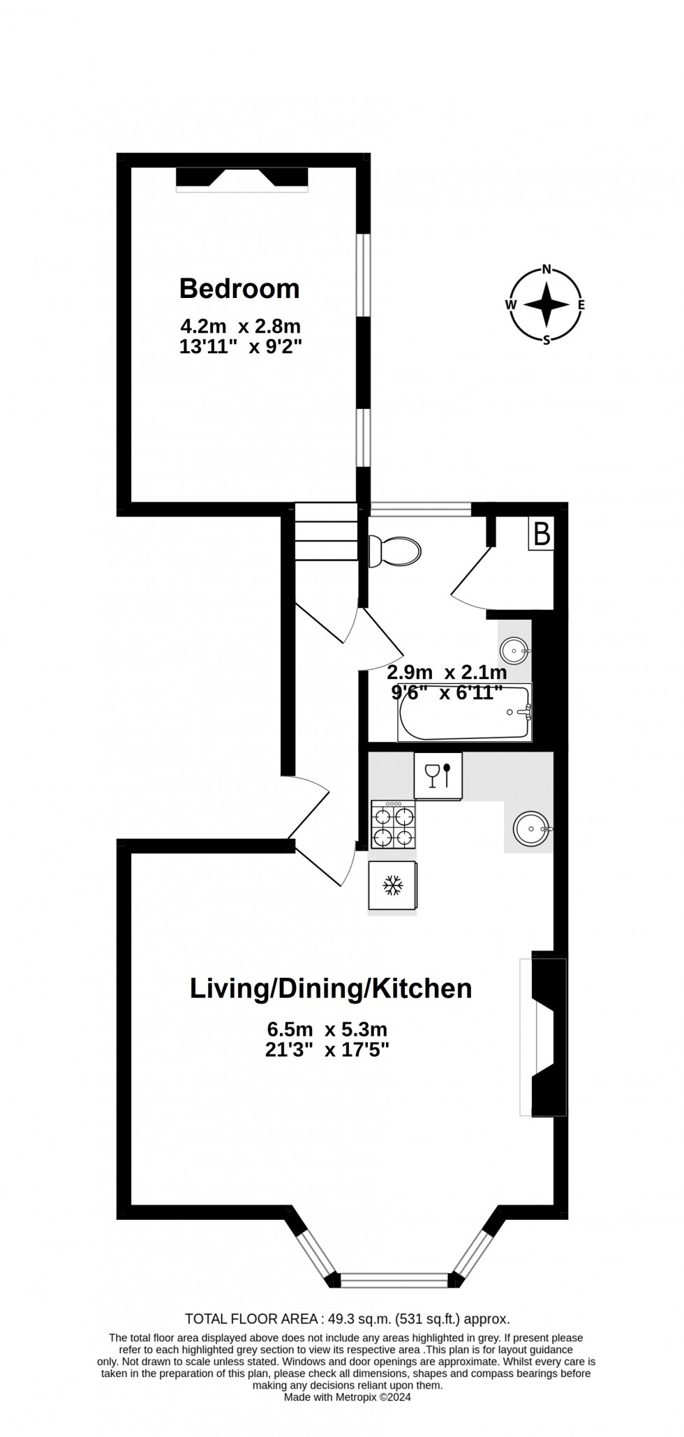 Floorplan for Deal, Kent