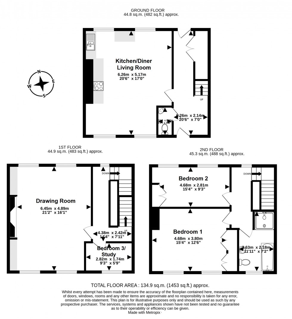 Floorplan for Walmer, Kent