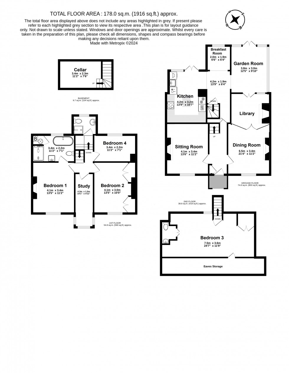 Floorplan for Deal, Kent