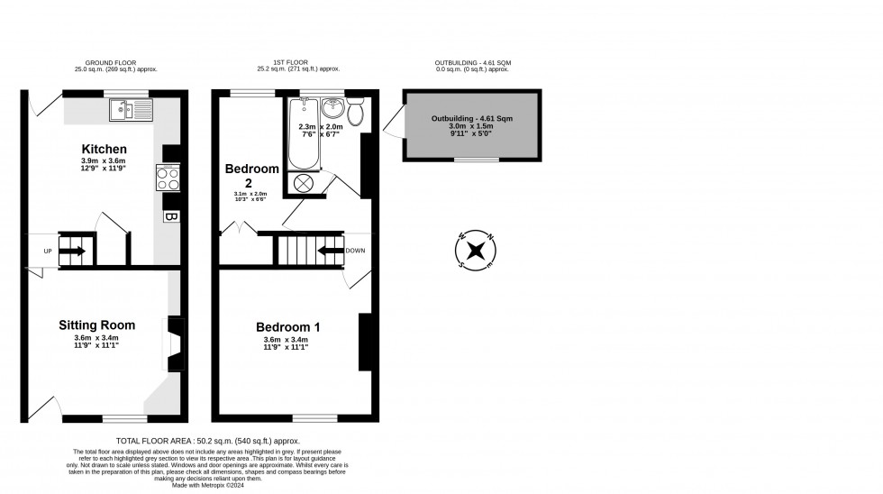 Floorplan for Walmer, Deal