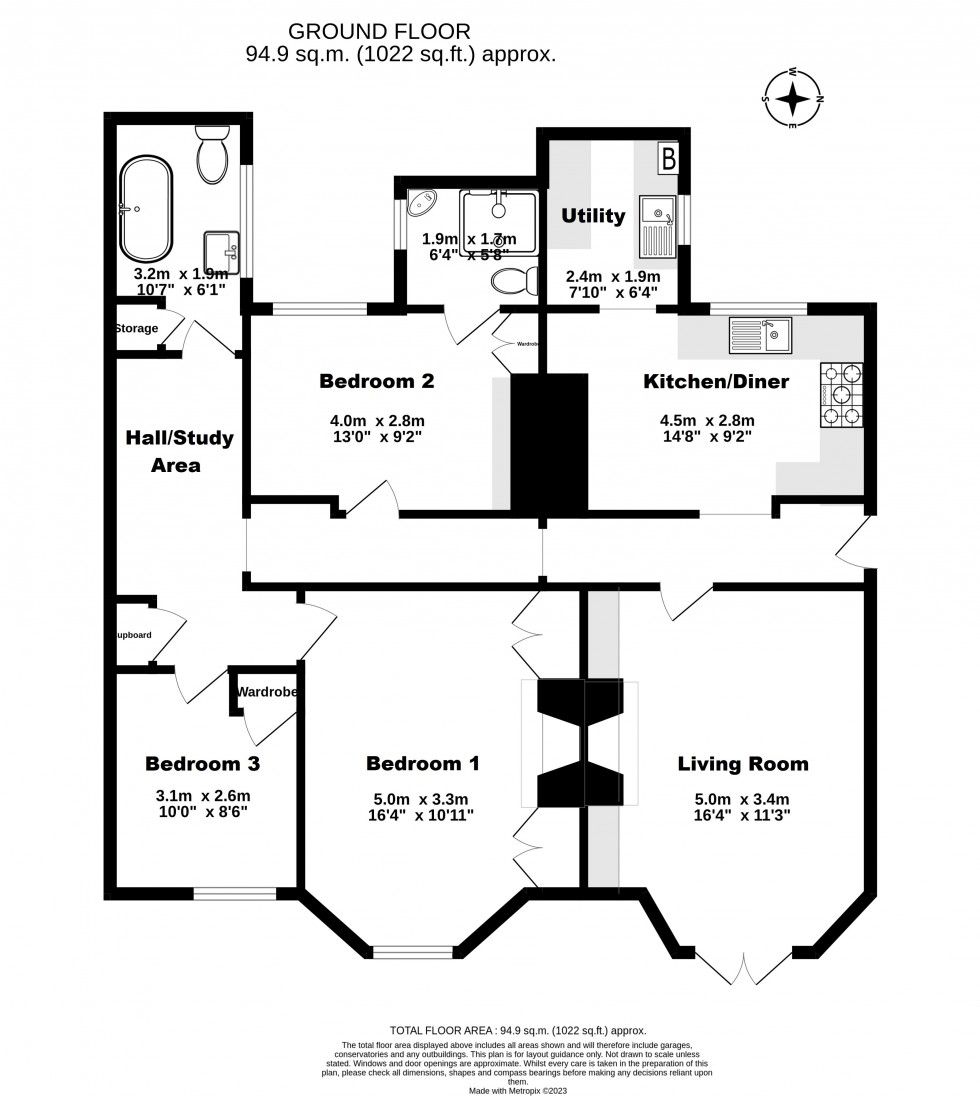 Floorplan for Walmer, Deal, Kent