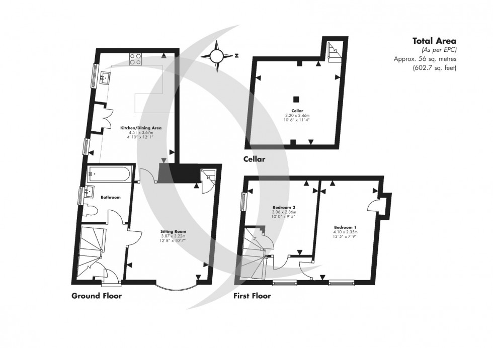 Floorplan for Deal, Kent