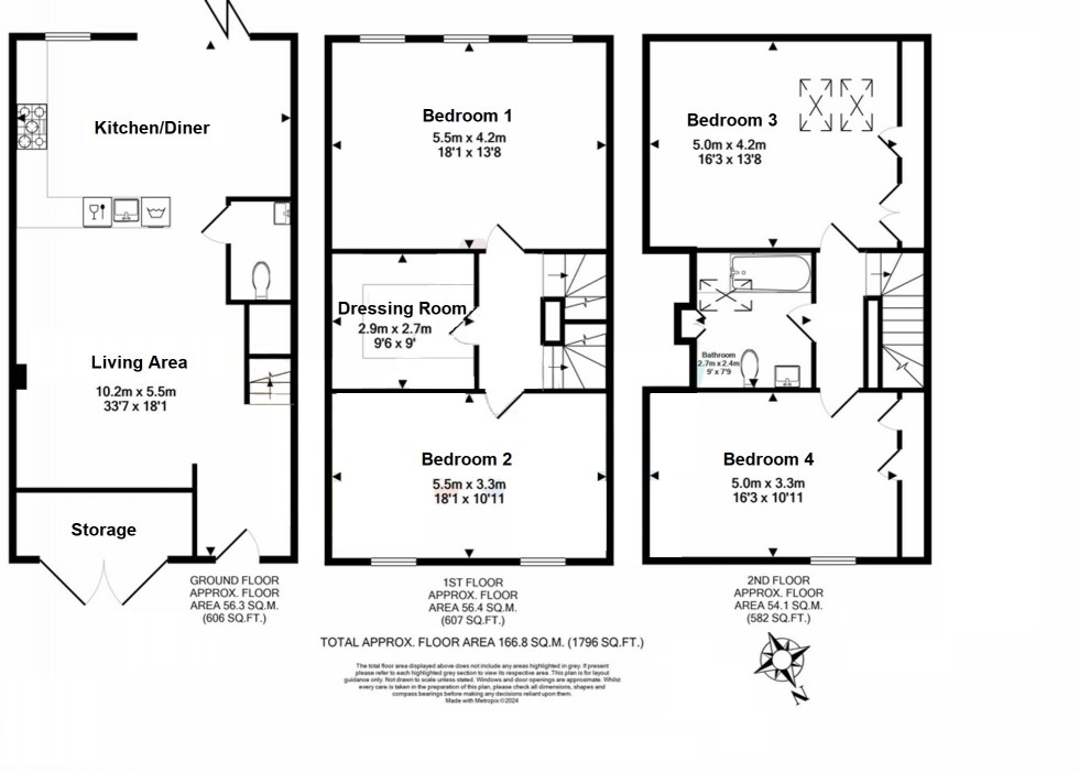 Floorplan for Halliday Drive, Walmer, Deal