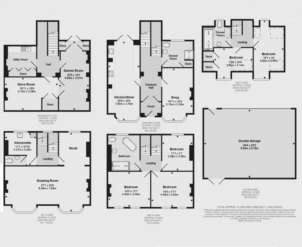 Floorplan for Walmer, Deal, Kent