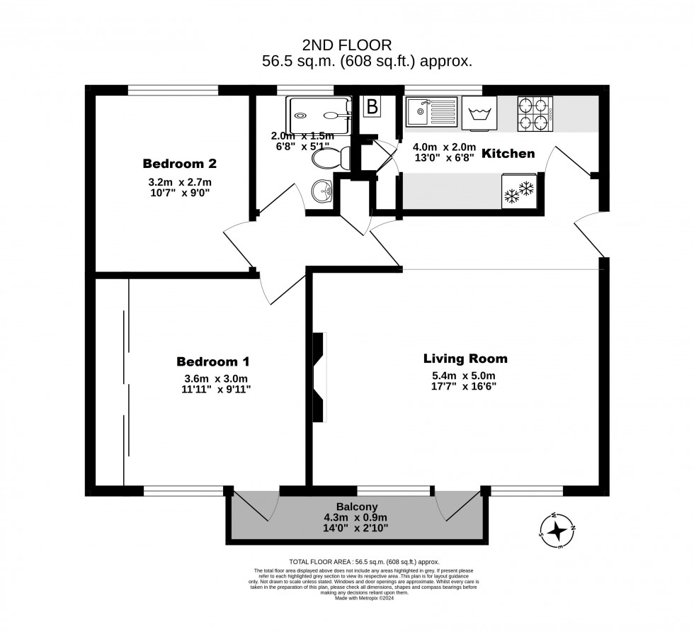 Floorplan for Lord Warden Avenue, Walmer, Deal