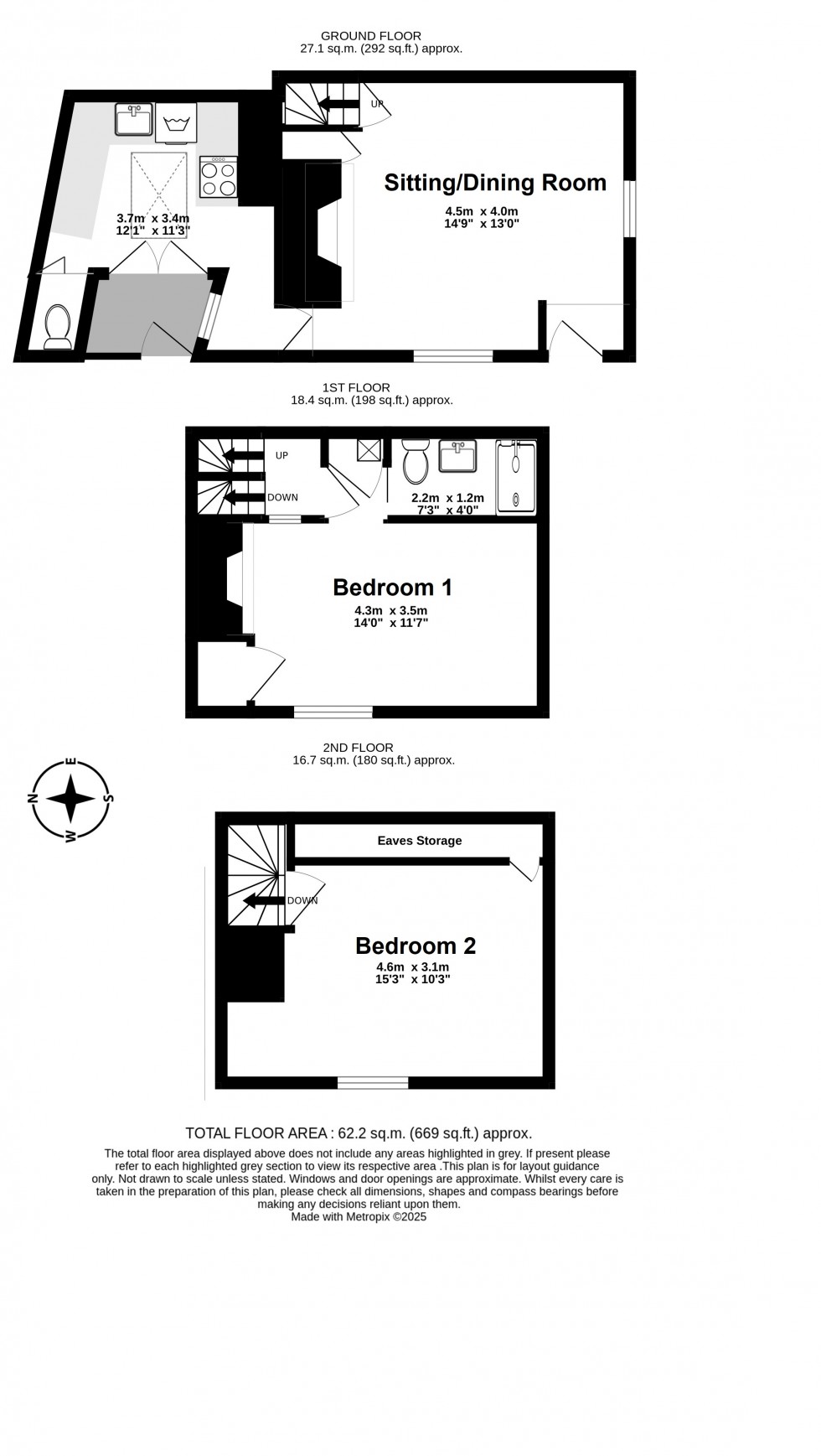 Floorplan for Deal, Kent